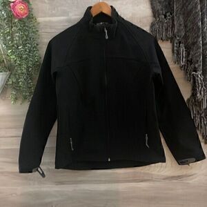 Black Diamond Womens Black Insulated Mock Neck Softshell Jacket Size Medium